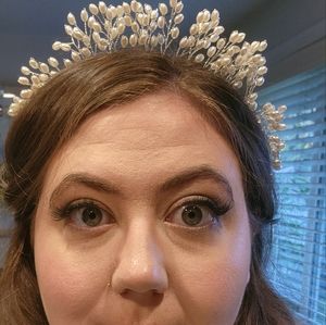BHLDN Pearl Crown Headband
